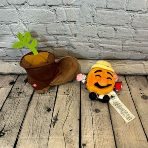 Disney Parks Walle Boot Plush and Mr. Potato Head Wishables Plush